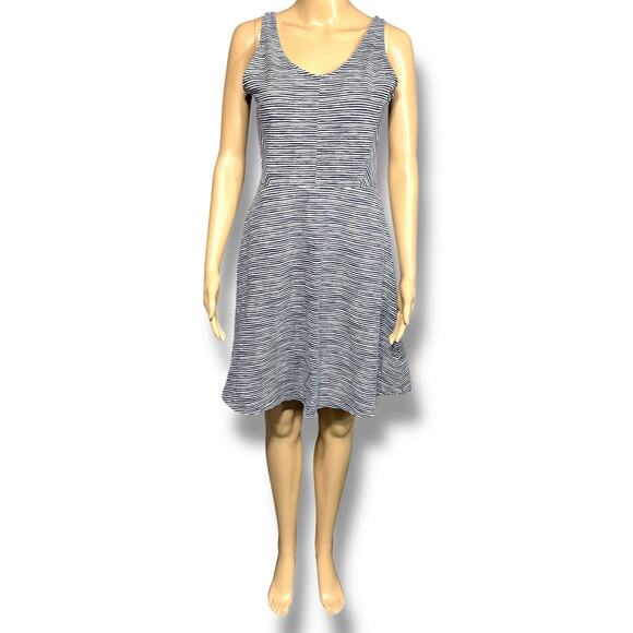 Old Navy Womens A Line Dress Sleeveless Tank Top Scoop Neck Stretchy Blue Medium - Picture 1 of 11